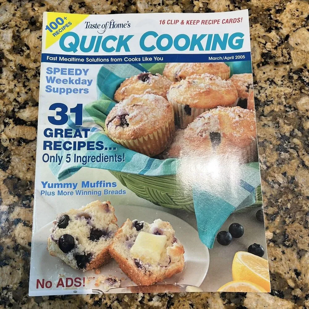 Lot Of Taste Of Homes Quick Cooking Back Issues Recipes Magazines 2005 set Of 6